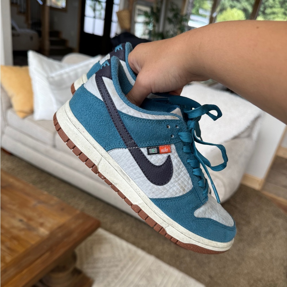 Nike dunk low nature rift ‘toasty’ blue/ grey shoes